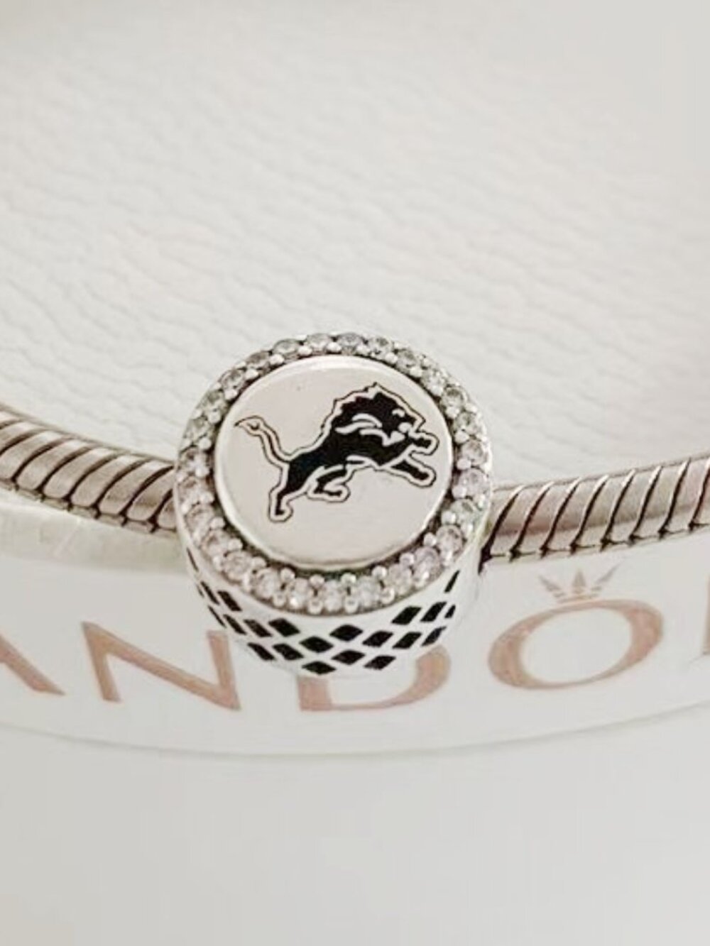 Pandora Detroit Lions Charm Ground Charm Sterling Silve